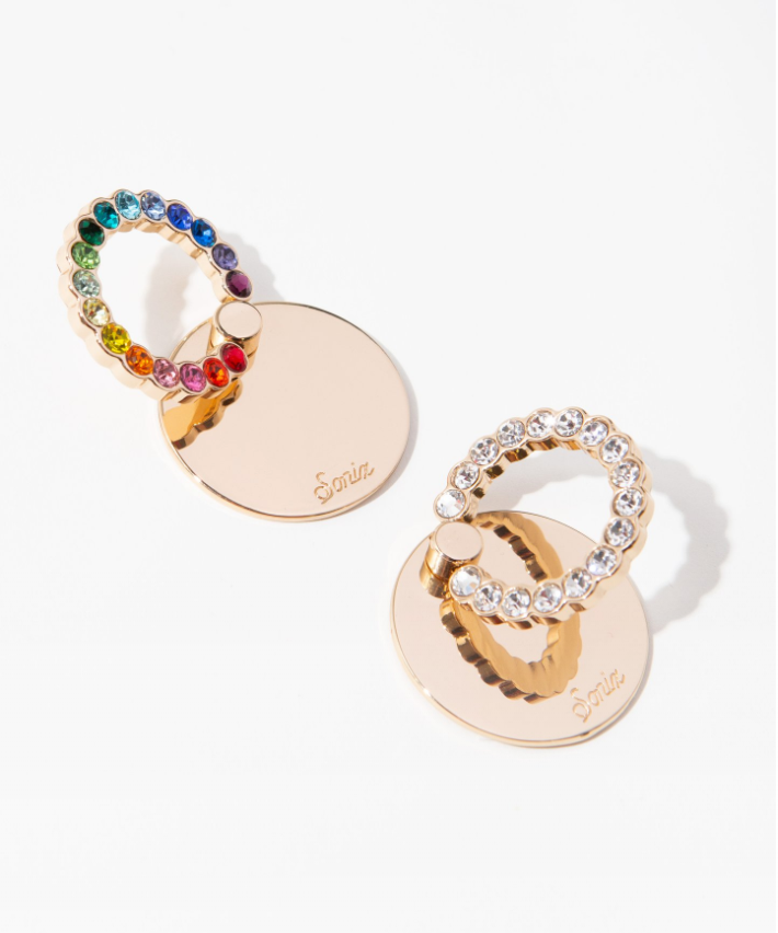 Rainbow Rhinestone Ring - Rude Society