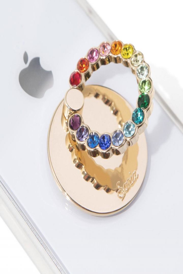 Rainbow Rhinestone Ring - Rude Society