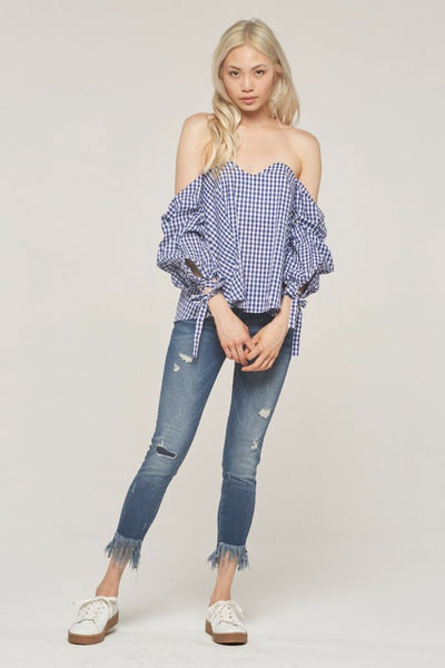 GINGHAM OFF SHOULDER - Rude Society